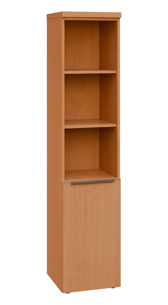 SIN 5 - 4DN3 kancelářská skříň, 1-dveřová/nika, pravá, 1820x400x400, buk royal